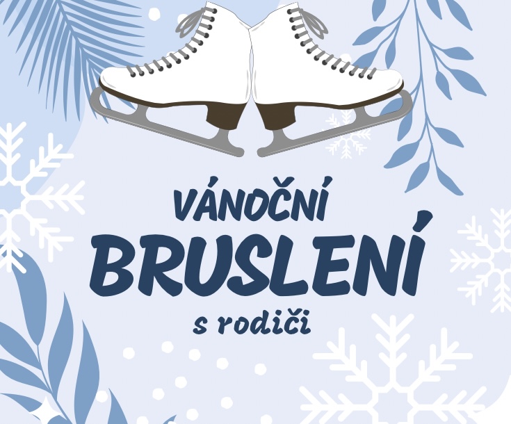Vánoční bruslení s rodiči